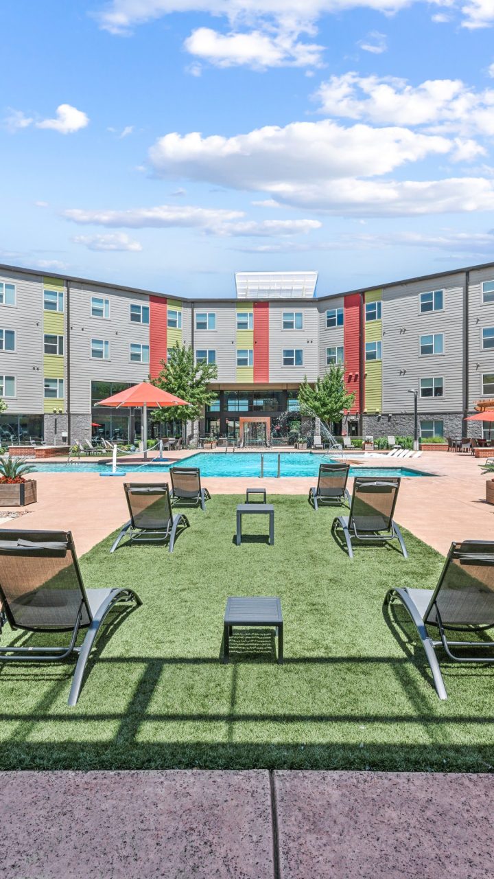 the pool area at The Terra at University North Park